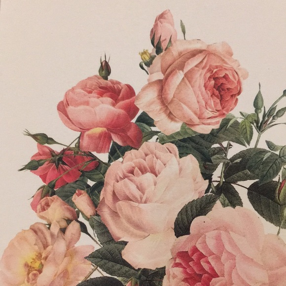 Rose Bouquet Garden Valentines Note Card Set of Ten BoxedSet NWT Green Inspired - Picture 3 of 16